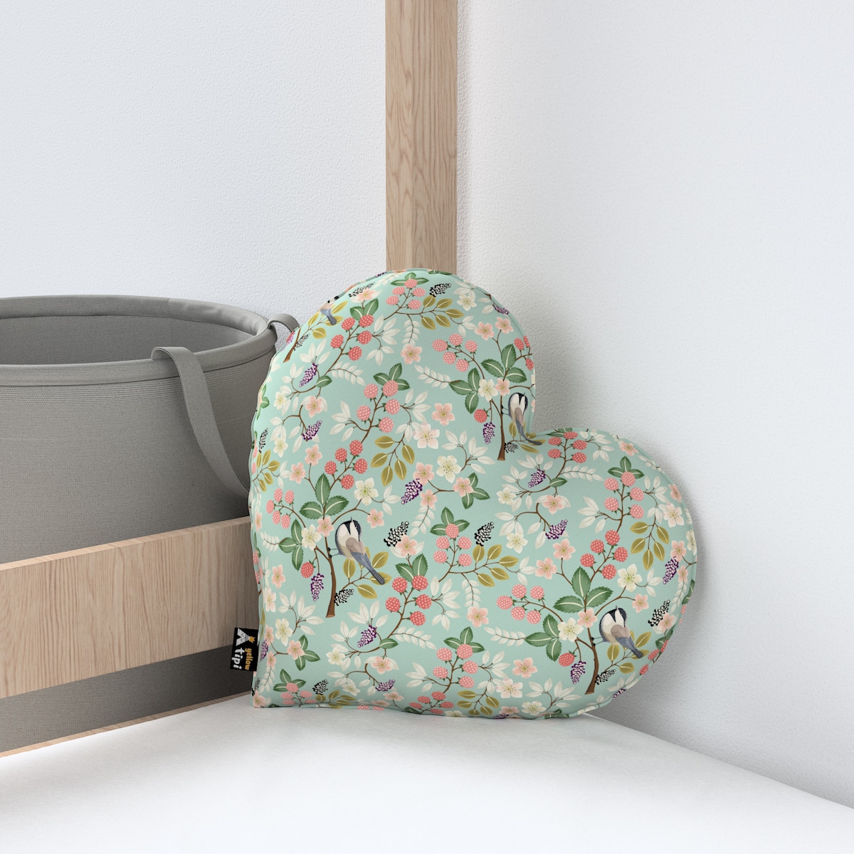 Poduszka Heart of Love, niebieski, 45x15x45cm, Magic Collection