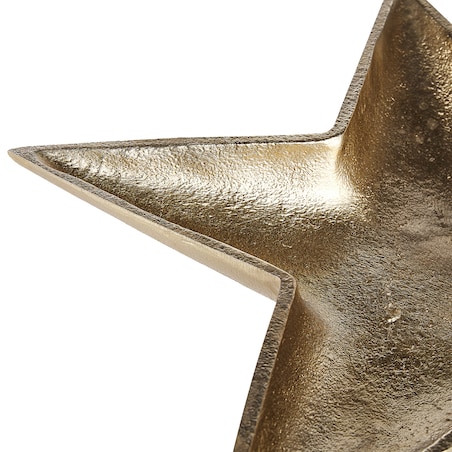 Zestaw 2 pater dekoracyjnych Gwiazda BANTEN Metal Złoty