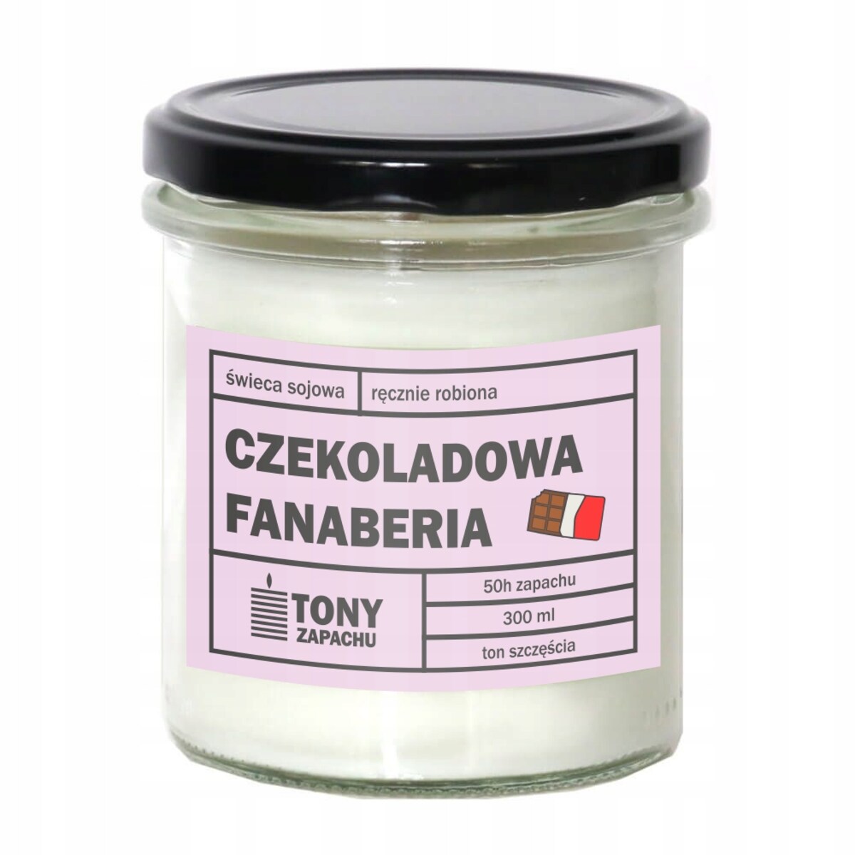 Zestaw prezentowy upominkowy "ROZKOSZNIEJ Z TOBĄ" herbata owocowa + świeca sojowa - prezent upominek na walentynki dla chłopaka dziewczyny niej niego żony męża kobiety faceta mężczyzny