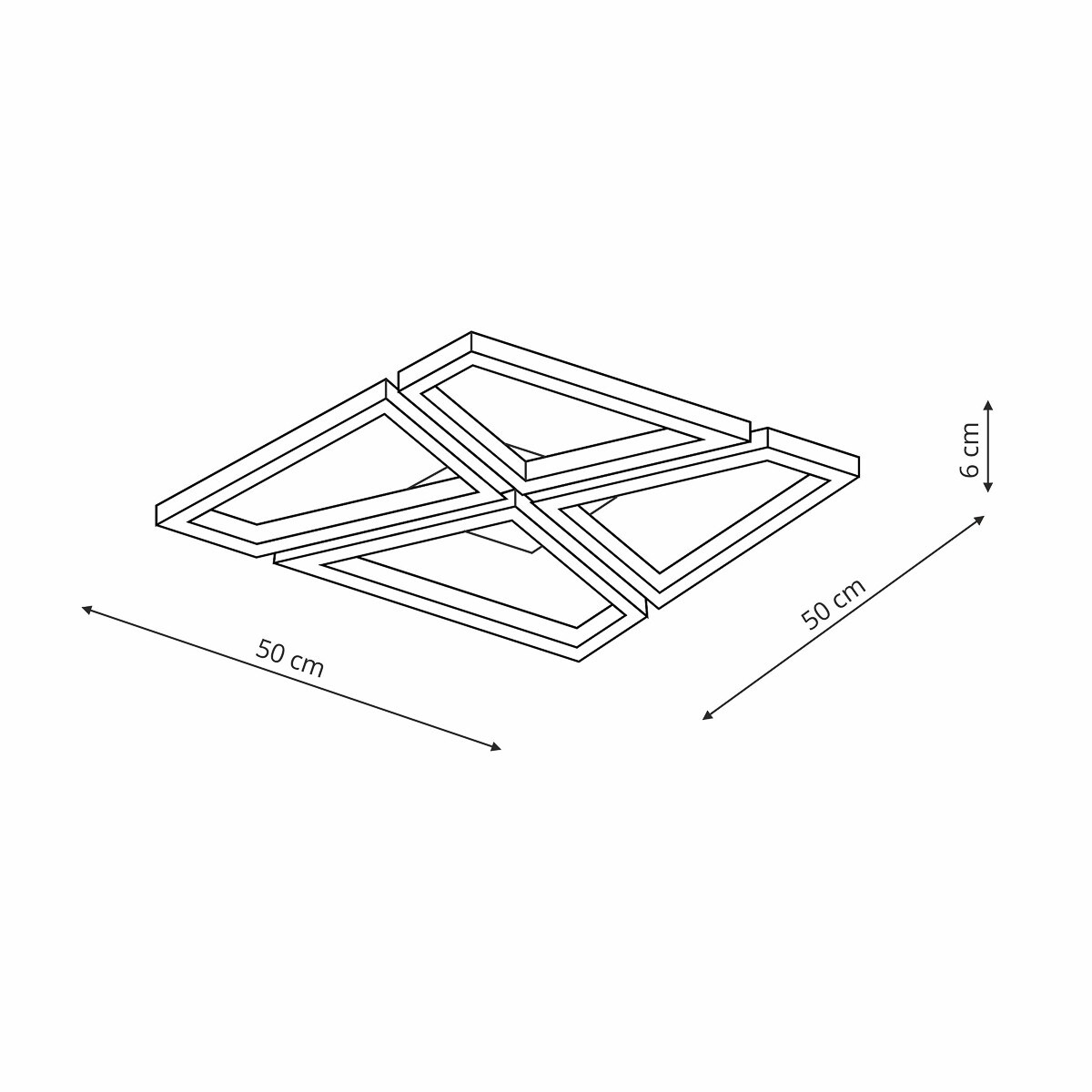 Plafon Light Prestige Nivra czarny LED CCT 3000K/4000K/6000K (regulowana) 1 szt.