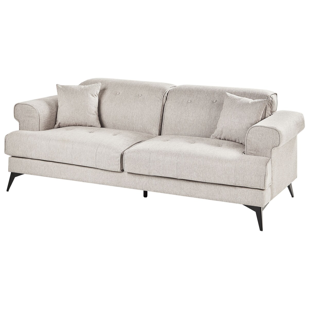 Sofa 3-osobowa beżowoszara SKIVE