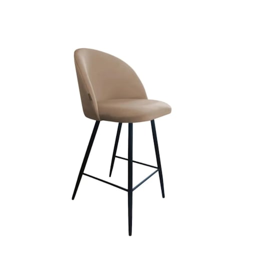 Hoker niski CLAUDINE VELVET beżowy