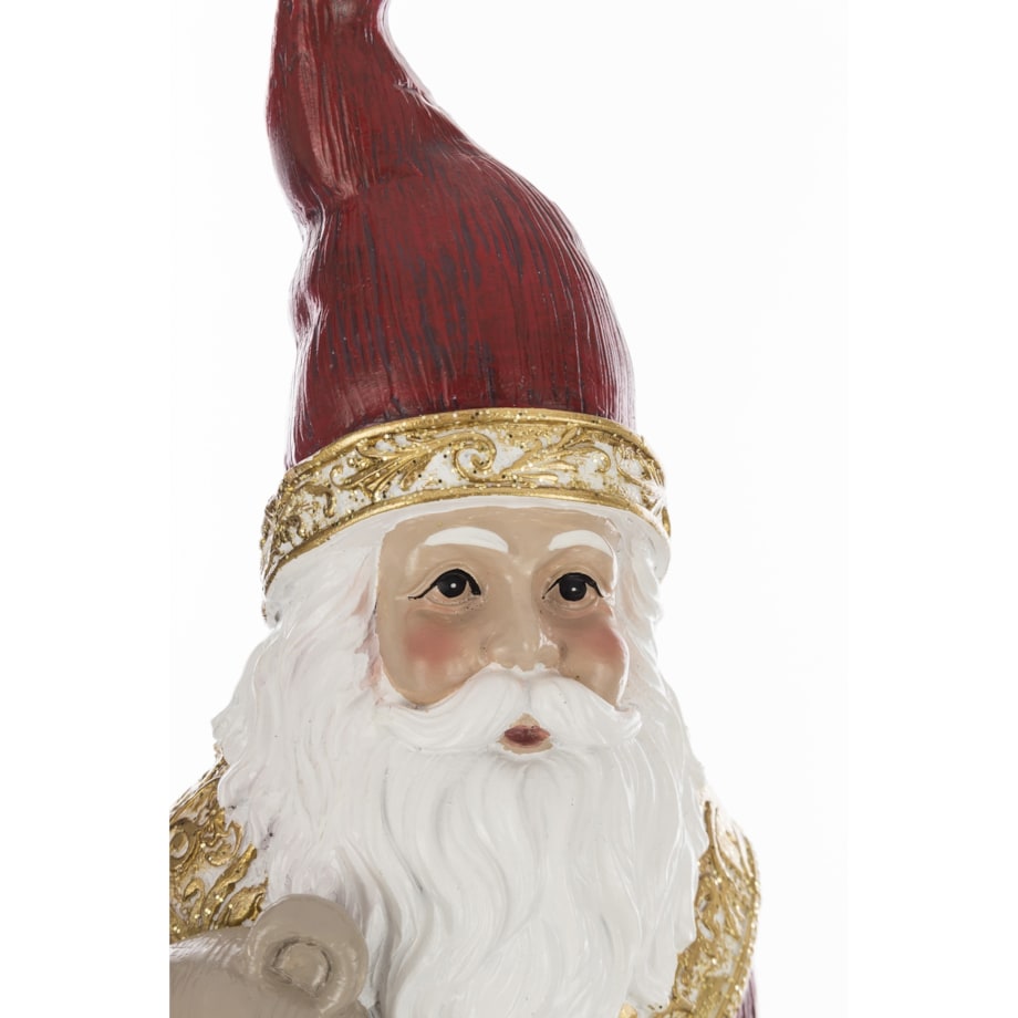 Figurka - Mikołaj z misiem 40,5x11 cm