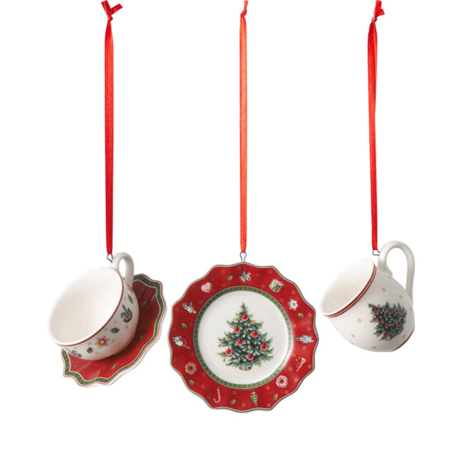 Zestaw 3 zawieszek na choinkę Toy's Delight Decoration Ornaments Villeroy & Boch