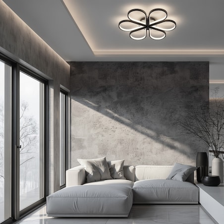 Plafon Light Prestige Velva czarny LED CCT 3000K/4000K/6000K (regulowana) 1 szt.