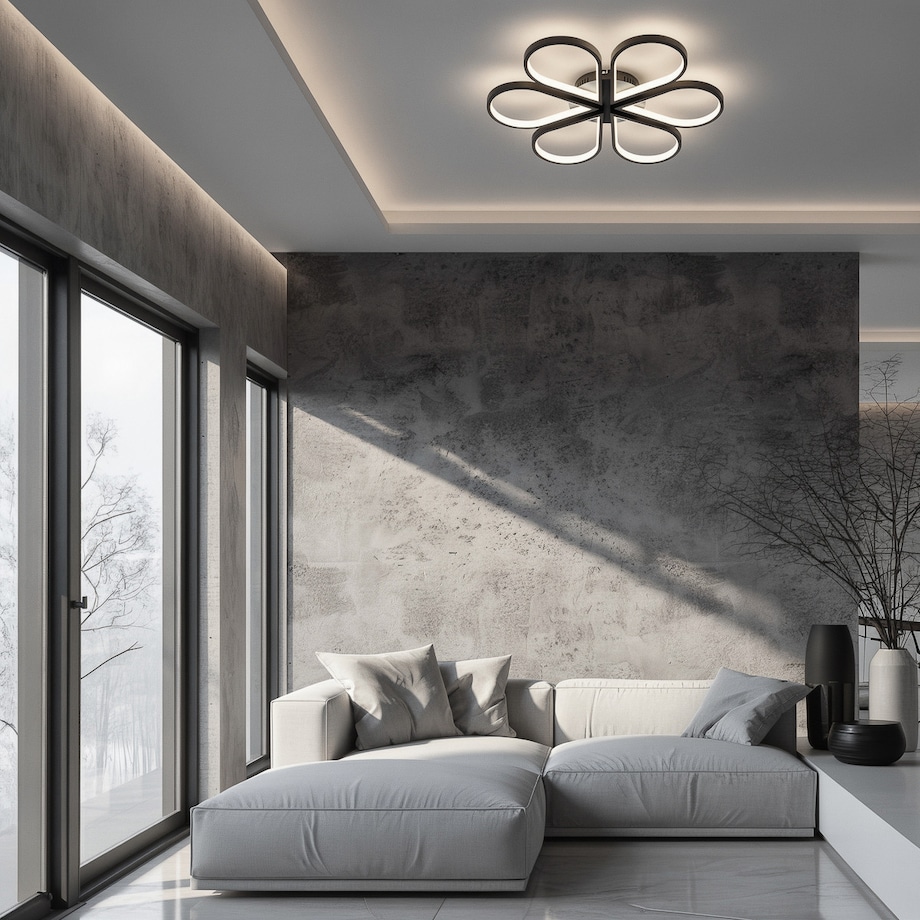 Plafon Light Prestige Velva czarny LED CCT 3000K/4000K/6000K (regulowana) 1 szt.