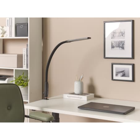 Lampa podłogowa/zaciskowa LED czarna APUS