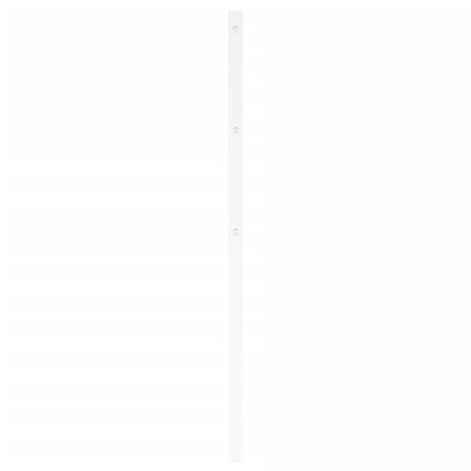vidaXL Metalowe wezgłowie, białe, 180 cm