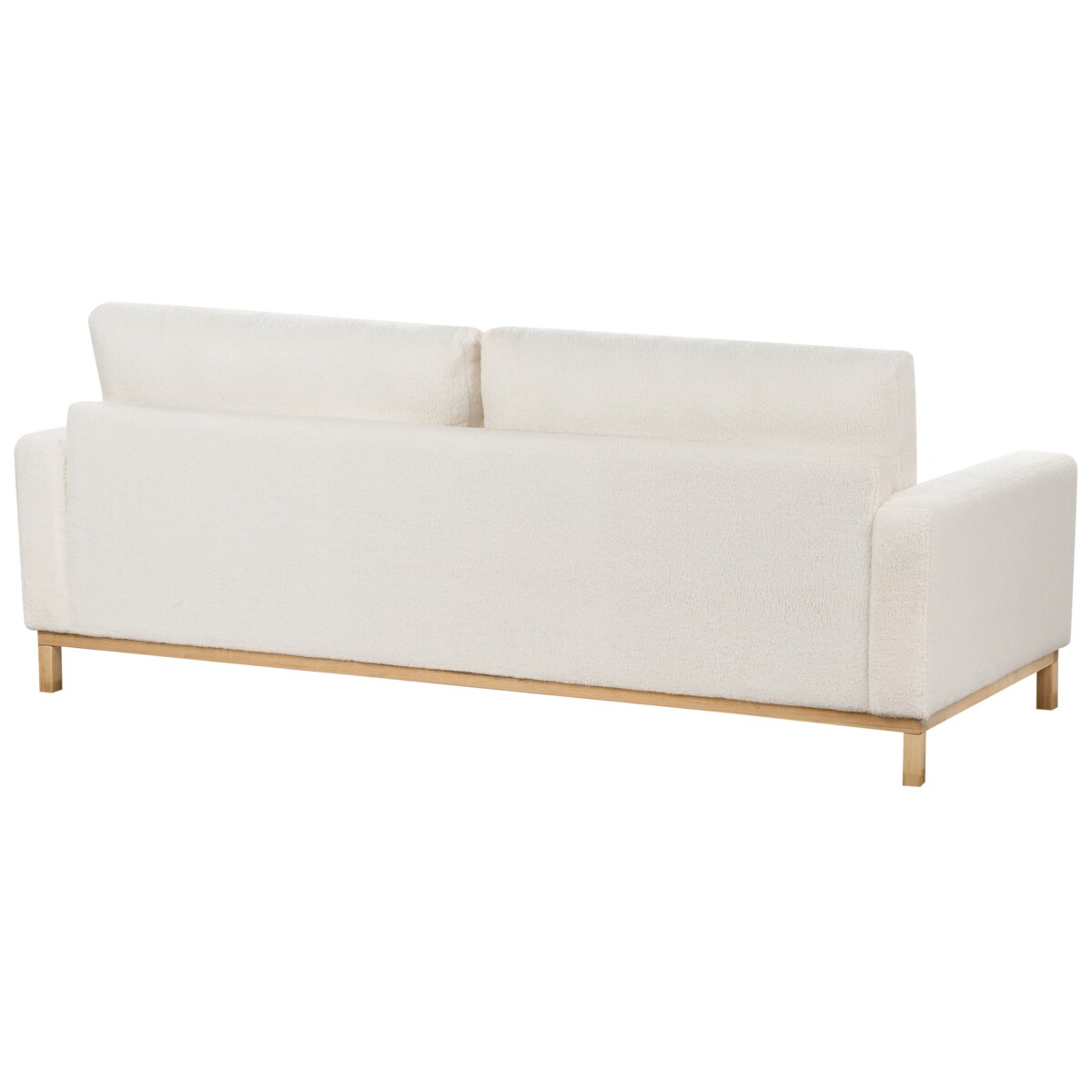 Sofa 3-osobowa biała boucle SIGGARD