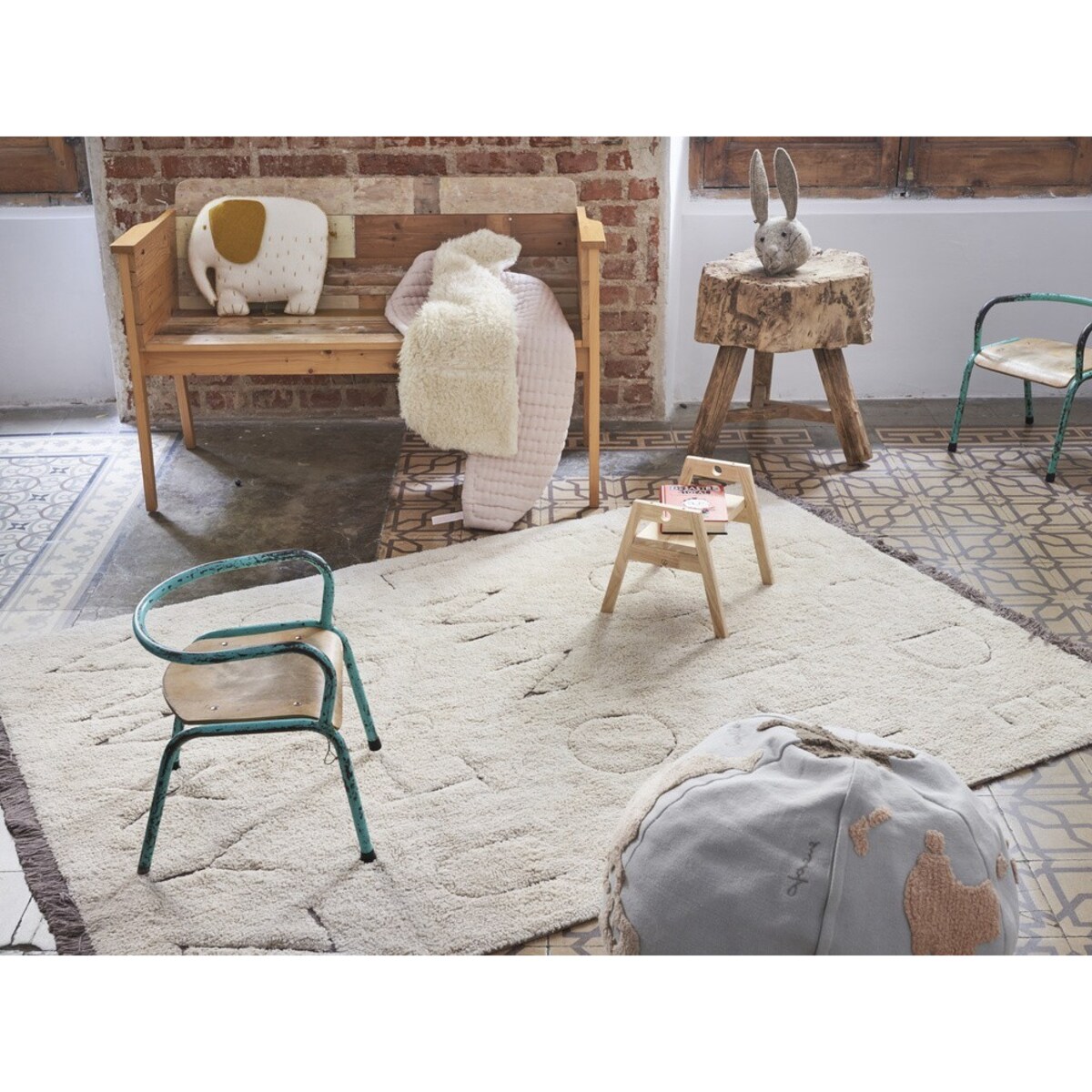 Dywan bawełniany RugCycled ABC 140x200 cm Lorena Canals