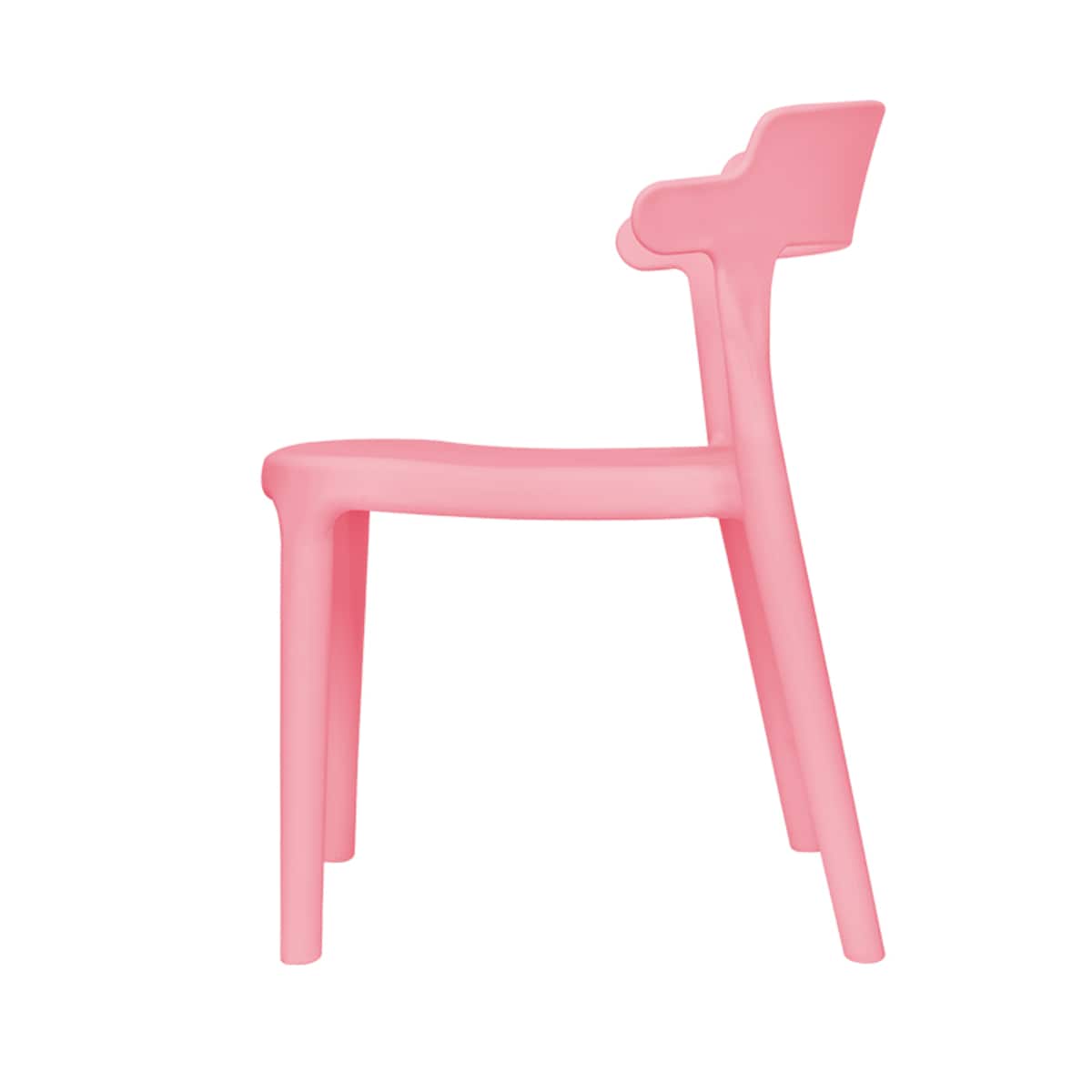 Krzesło dla dzieci różowe plastikowe stabilne dziecięce