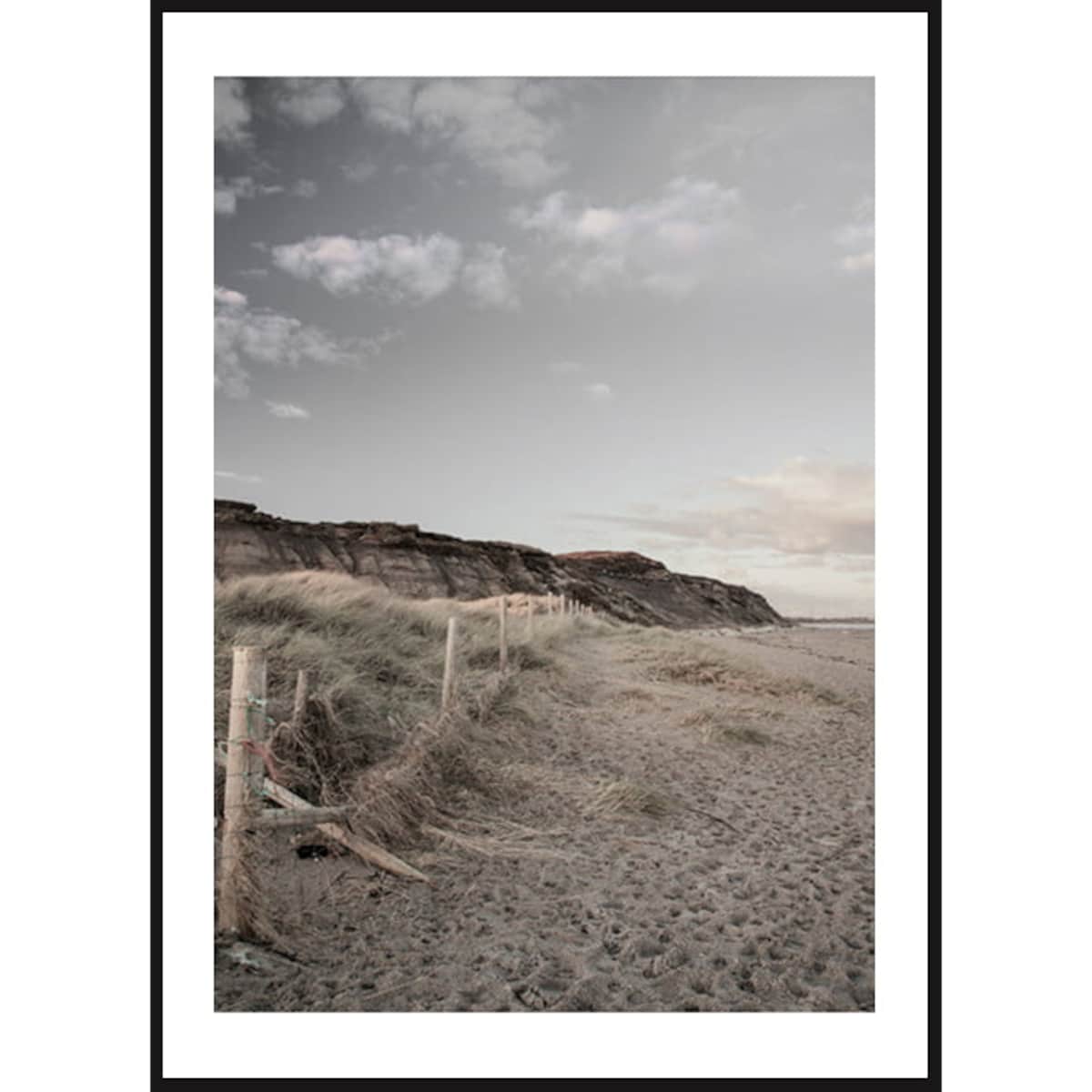 Poster Story, Plakat, Obraz - Plaża Obok Klifu, wymiary 21 x 30 cm