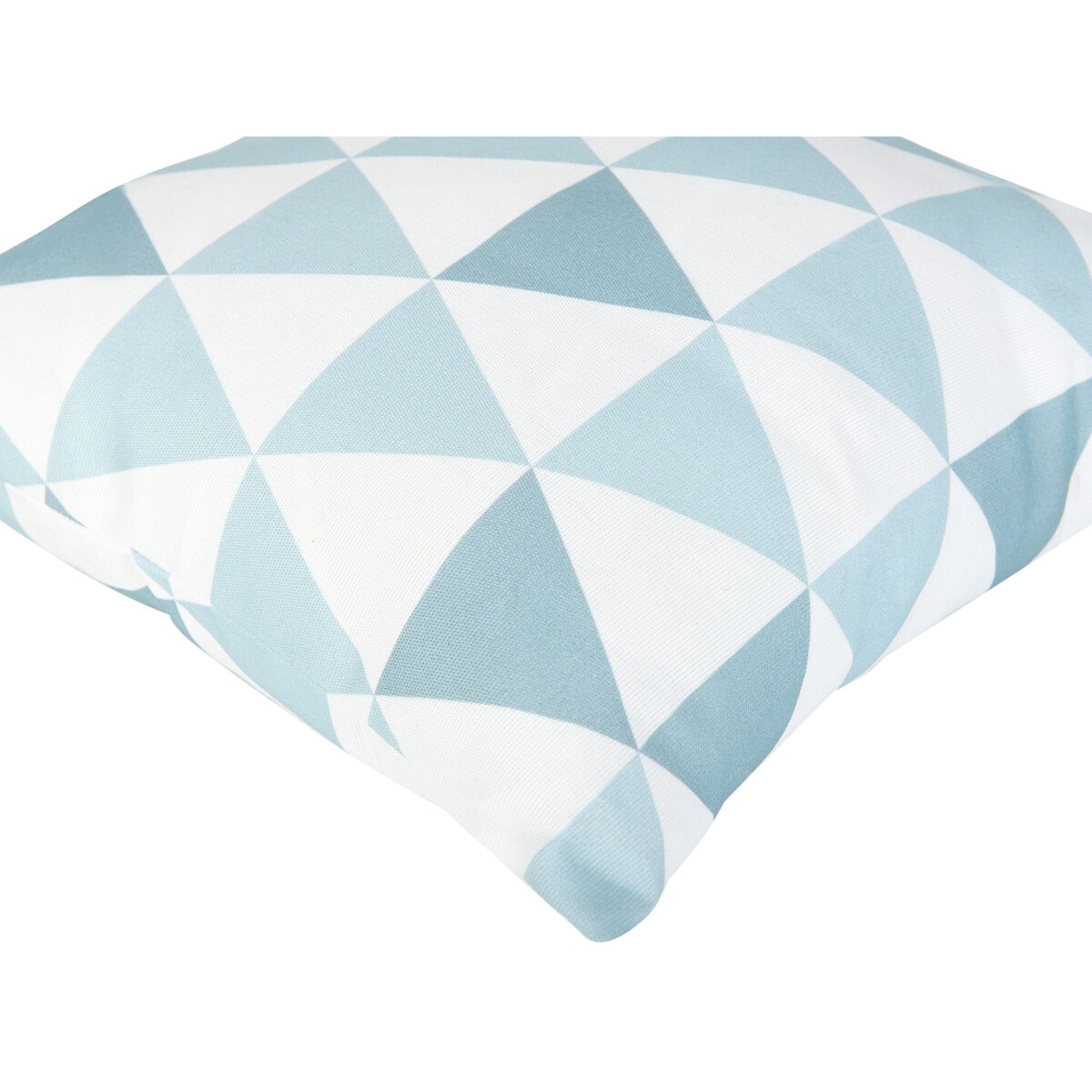 2 poduszki ogrodowe w trójkąty 40 x 40 cm niebiesko-białe TRIFOS