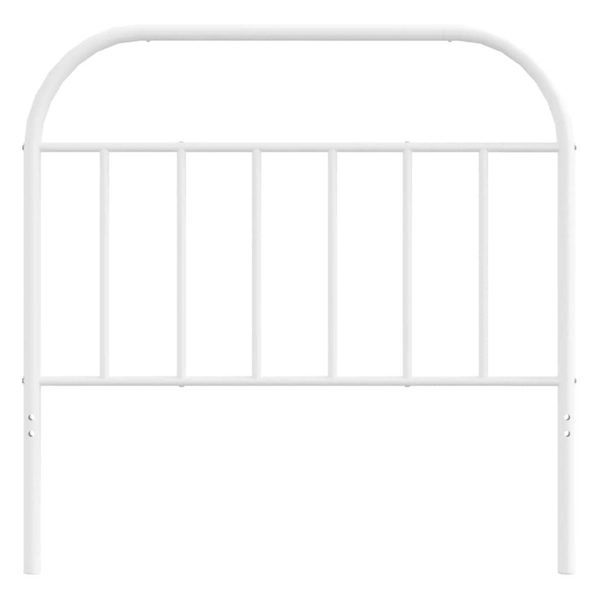 vidaXL Metalowe wezgłowie, białe, 100 cm