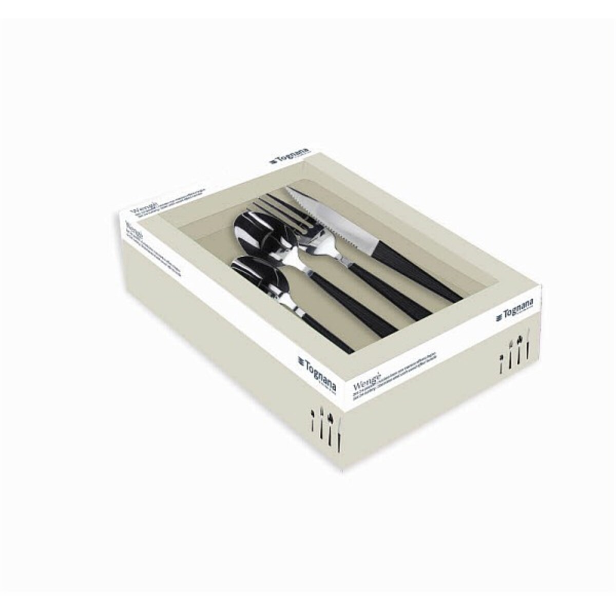 WENGE KOMPLET SZTUĆCÓW 24 EL