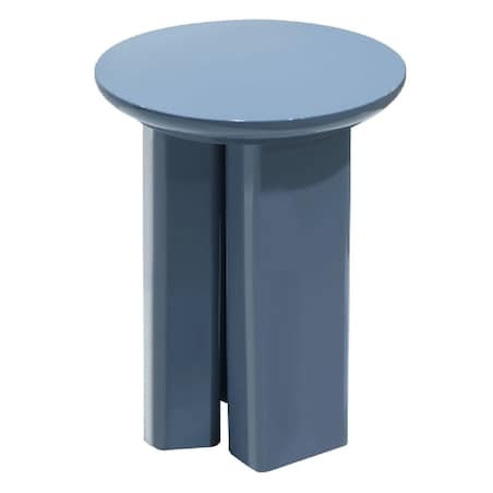 Stolik kawowy boczny Ø40 cm glossy 50,5x40x40 cm BRITTA niebieski
