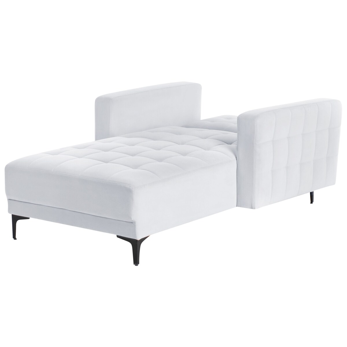 Szezlong welurowy jasnoszary ABERDEEN