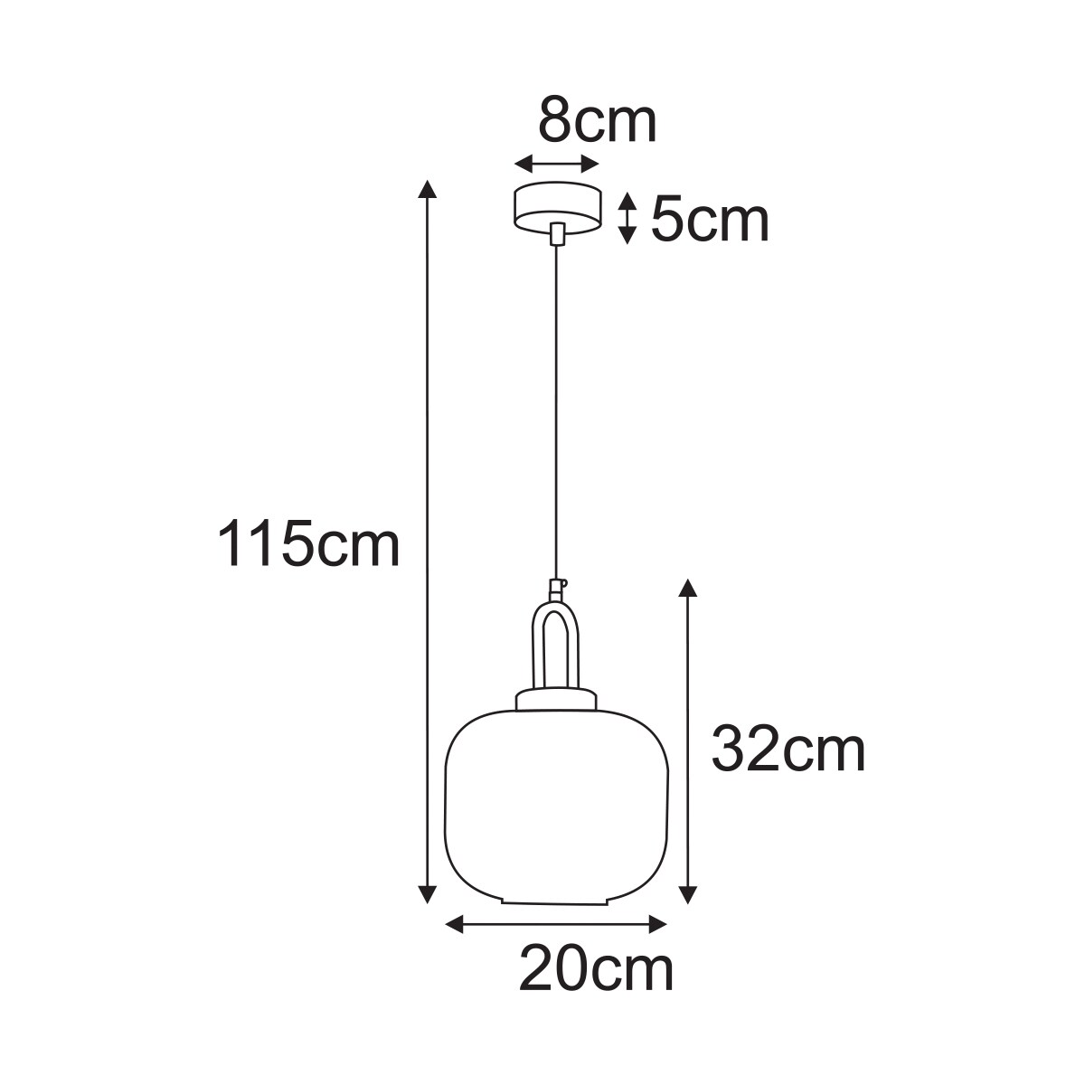 Lampa wisząca K-5896 z serii ARIA