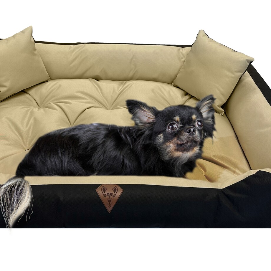 Legowisko Dla Psa Kanapa Posłanie 145X115 Cm Wodoodporne Poduszki Pikowane Beżowe