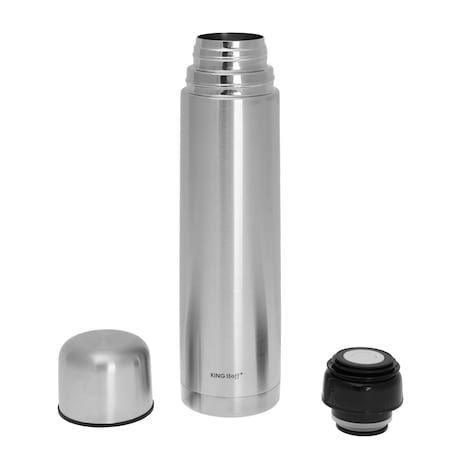 Termos stalowy z pokrowcem 1.0L na kawę herbatę napoje KINGHOFF