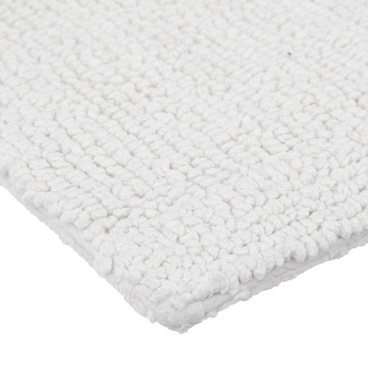 Dywanik łazienkowy, dwustronny, 100% bawełny, biały, 80 x 50 cm