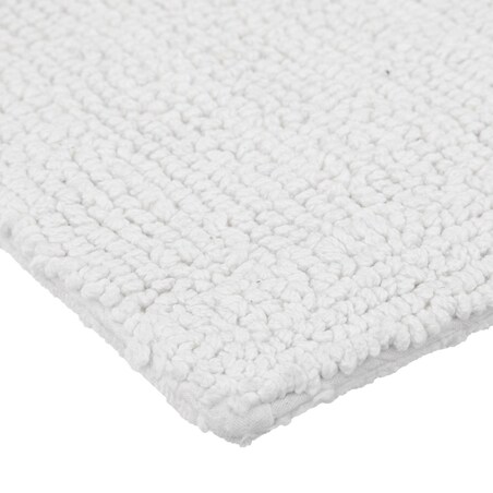 Dywanik łazienkowy, dwustronny, 100% bawełny, biały, 80 x 50 cm