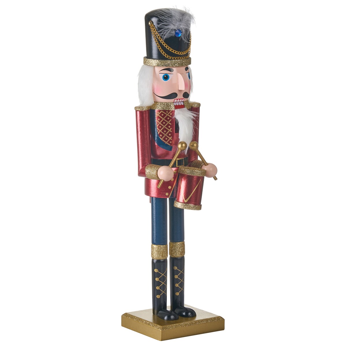 Figurka dekoracyjna HOGSJON Dziadek do orzechów 50 cm Czerwony