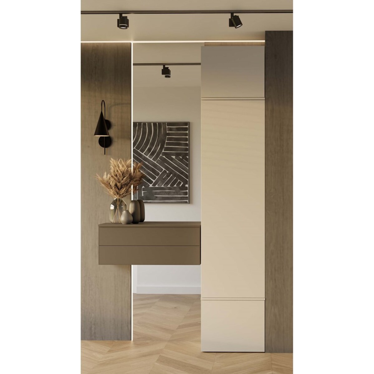 Garderoba HAGA 1SZ Kaszmir/Beż