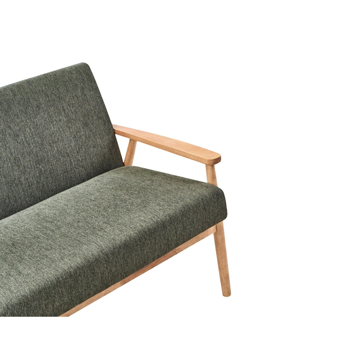 Sofa dla 2 osób ESRUM Zielony/ jasny brąz