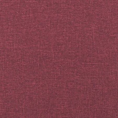 vidaXL Sofa 2-osobowa, winna czerwień, 120 cm, tapicerowana tkaniną