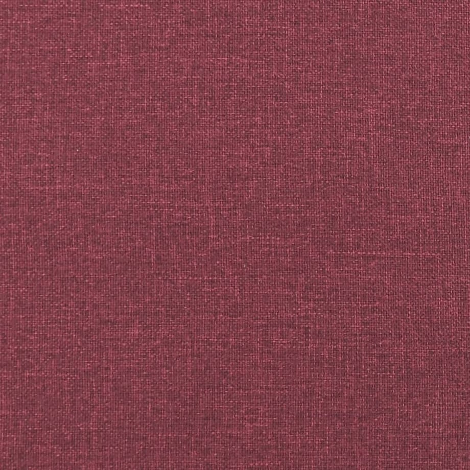 vidaXL Sofa 2-osobowa, winna czerwień, 120 cm, tapicerowana tkaniną