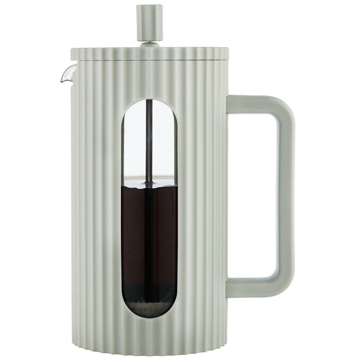 Zaparzacz do herbaty kawy szklany French Press 1000 ml zielony KLAUSBERG