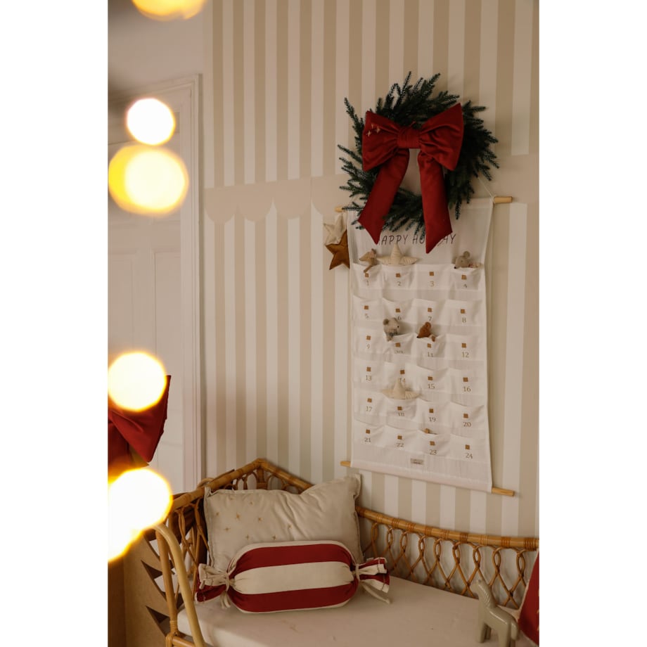 Kokarda Świąteczna Delux Carmin Red - L