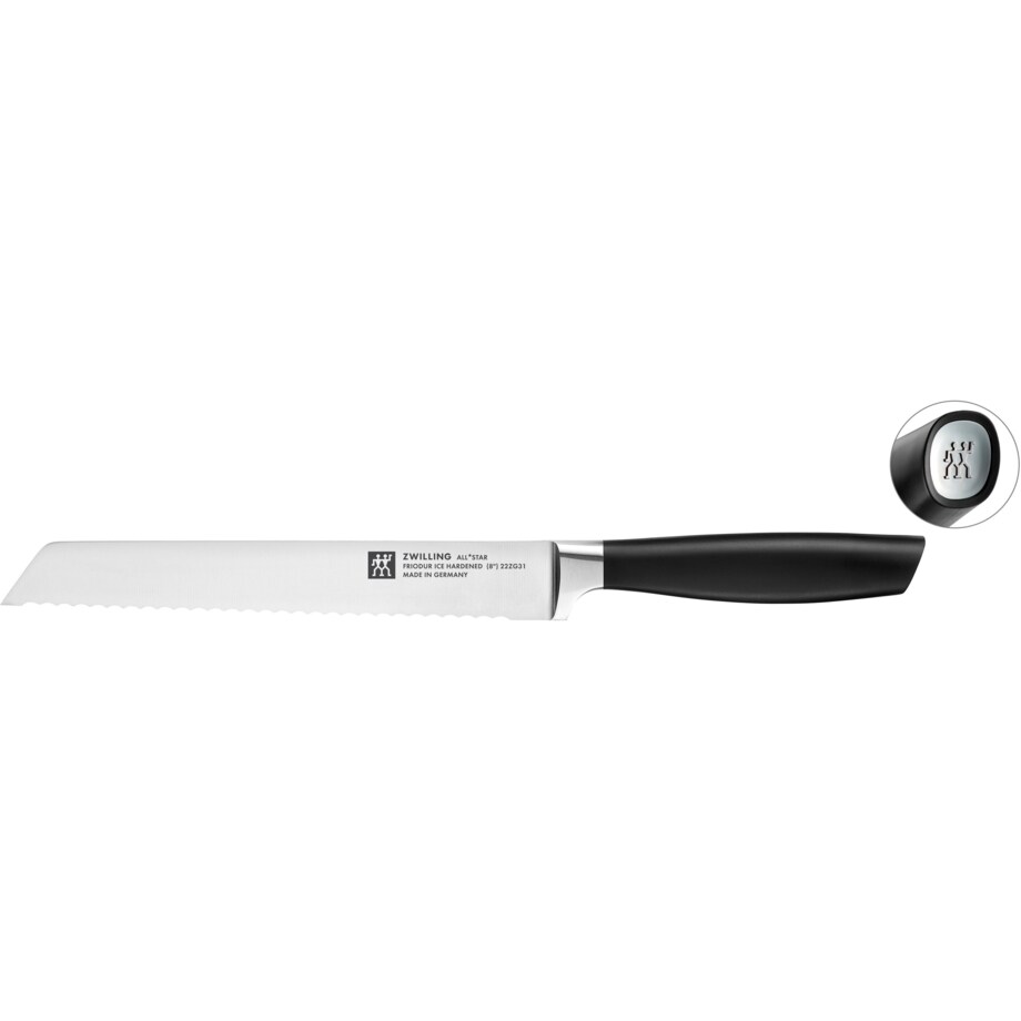 Nóż do pieczywa Zwilling All * Star - 20 cm, Srebrny