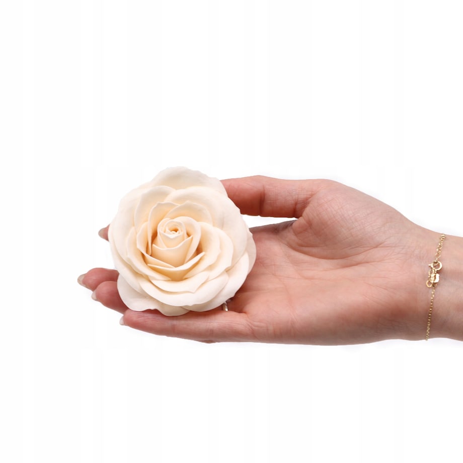 RÓŻA Z MYDŁA PŁATKI mydlane kwiaty do kompozycji bukietu pudełka vintage