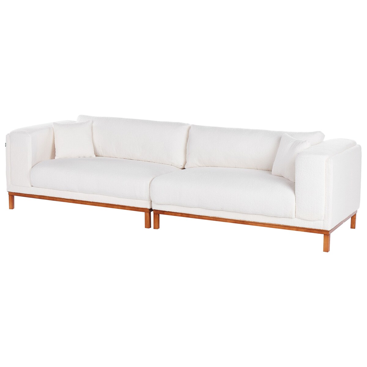 Sofa 4-osobowa boucle złamana biel VENG