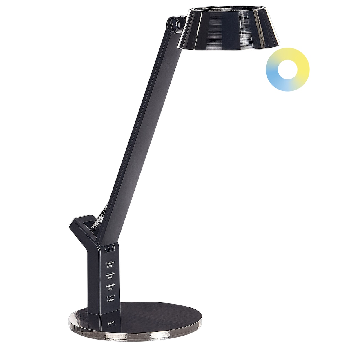 Lampa biurkowa LED CHAMAELEON Z portem USB Metal Mosiężny