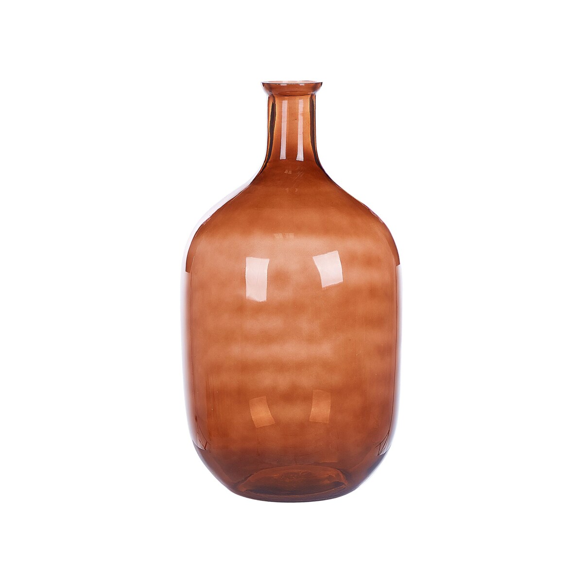 Wazon na kwiaty szklany 51 cm złoty brąz DALCHINI