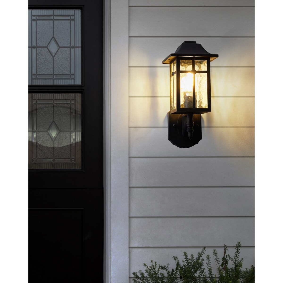 Lampa ścienna ogrodowa ALATA Czarny