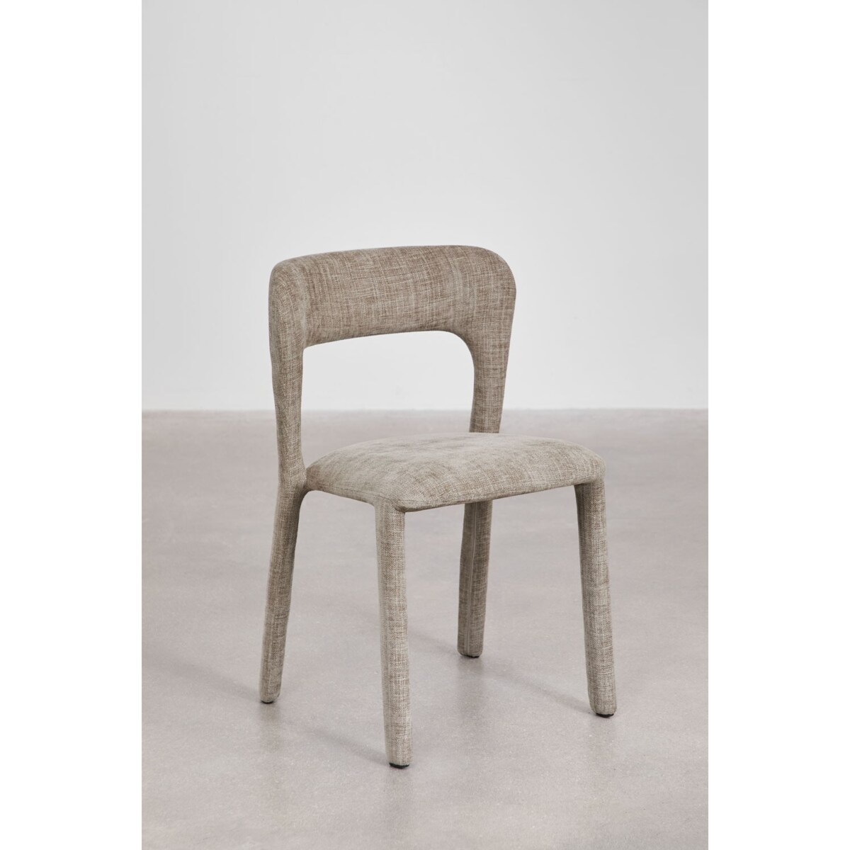 Krzesło do jadalni tapicerowane Brussels szaro-brązowe