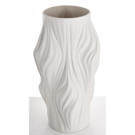 Wazon porcelanowy 35x18x18 cm TWISSTIE biały