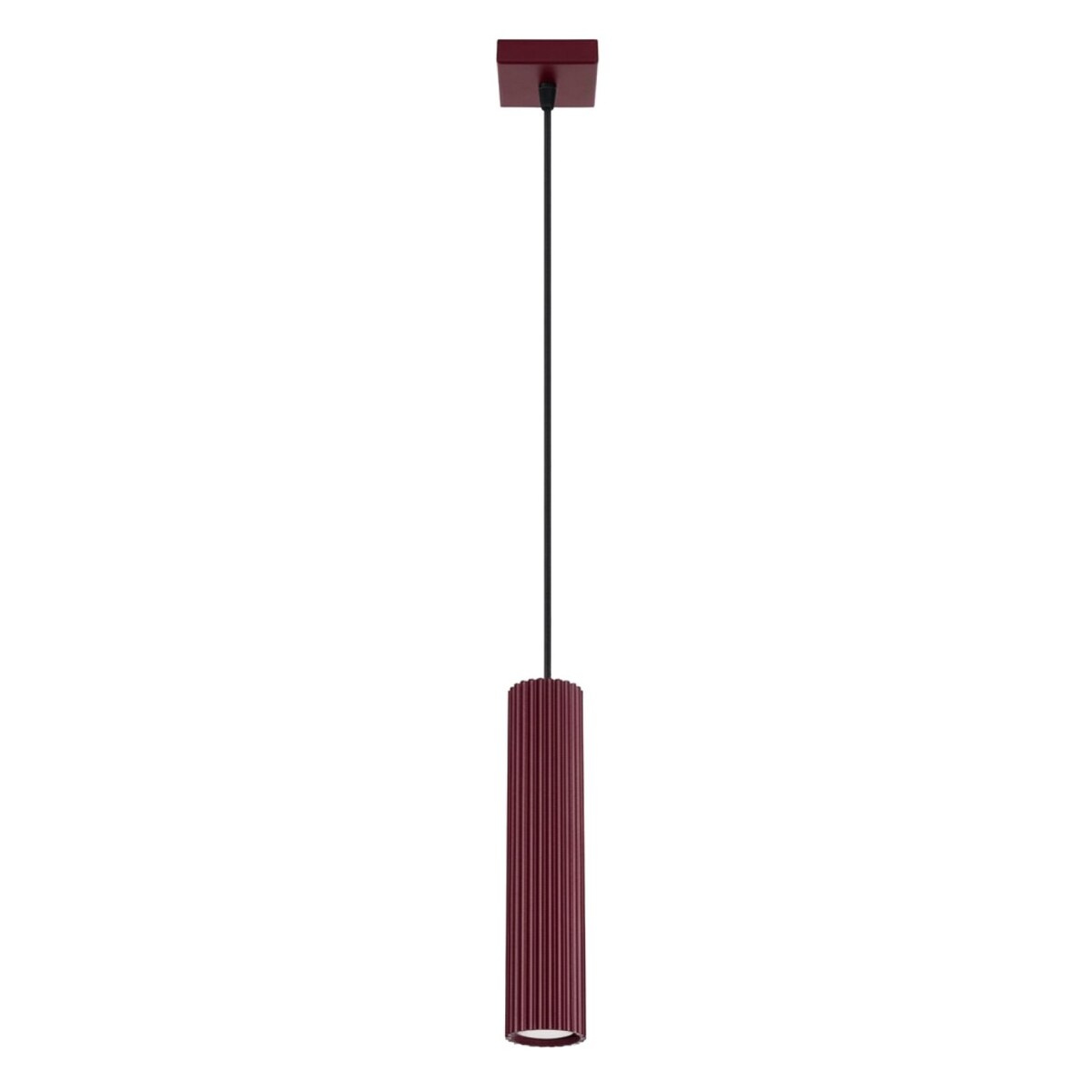 Lampa wisząca KARBON 1 burgund