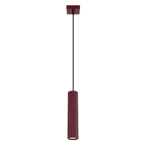 Lampa wisząca KARBON 1 burgund