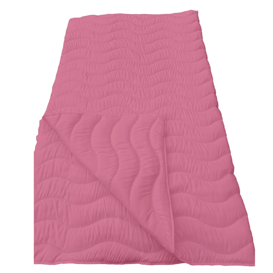 Kołdra Całoroczna 140X200 Cm Antyalergiczna Wełniana Owata Pikowana Różowa