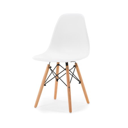 Krzesło skandynawskie do jadalni nowoczesne ENZO białe