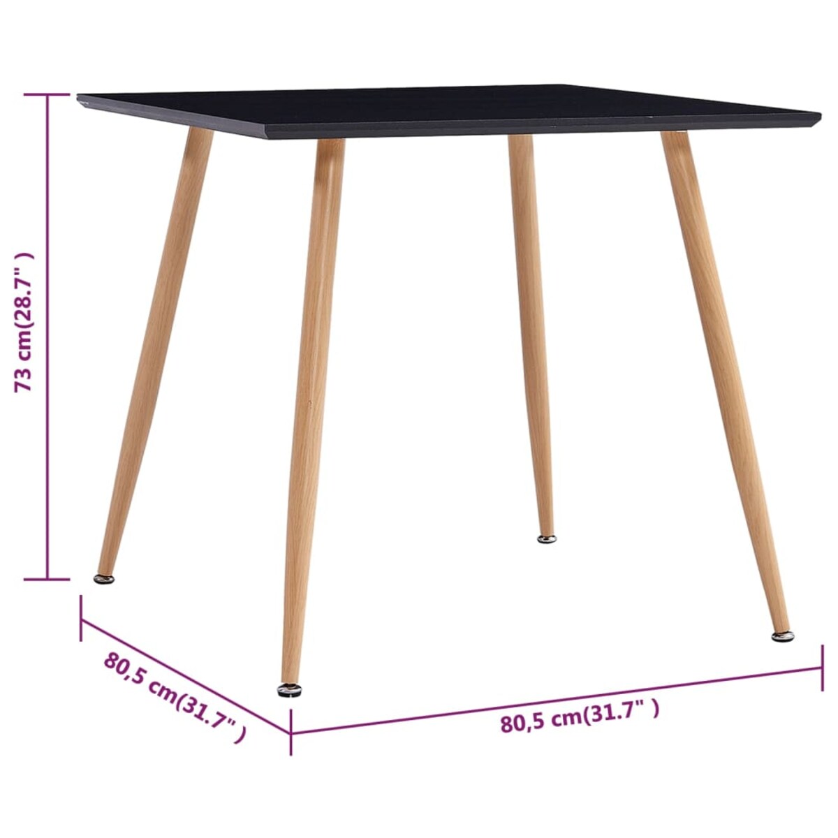 vidaXL 3-częściowy zestaw jadalniany, plastik, biały