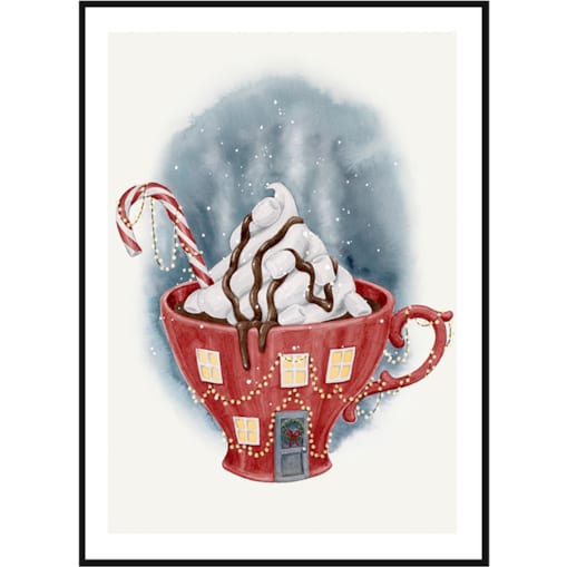 Poster Story, Plakat, Obraz - Świąteczna Filiżanka, wymiary 70 x 100 cm