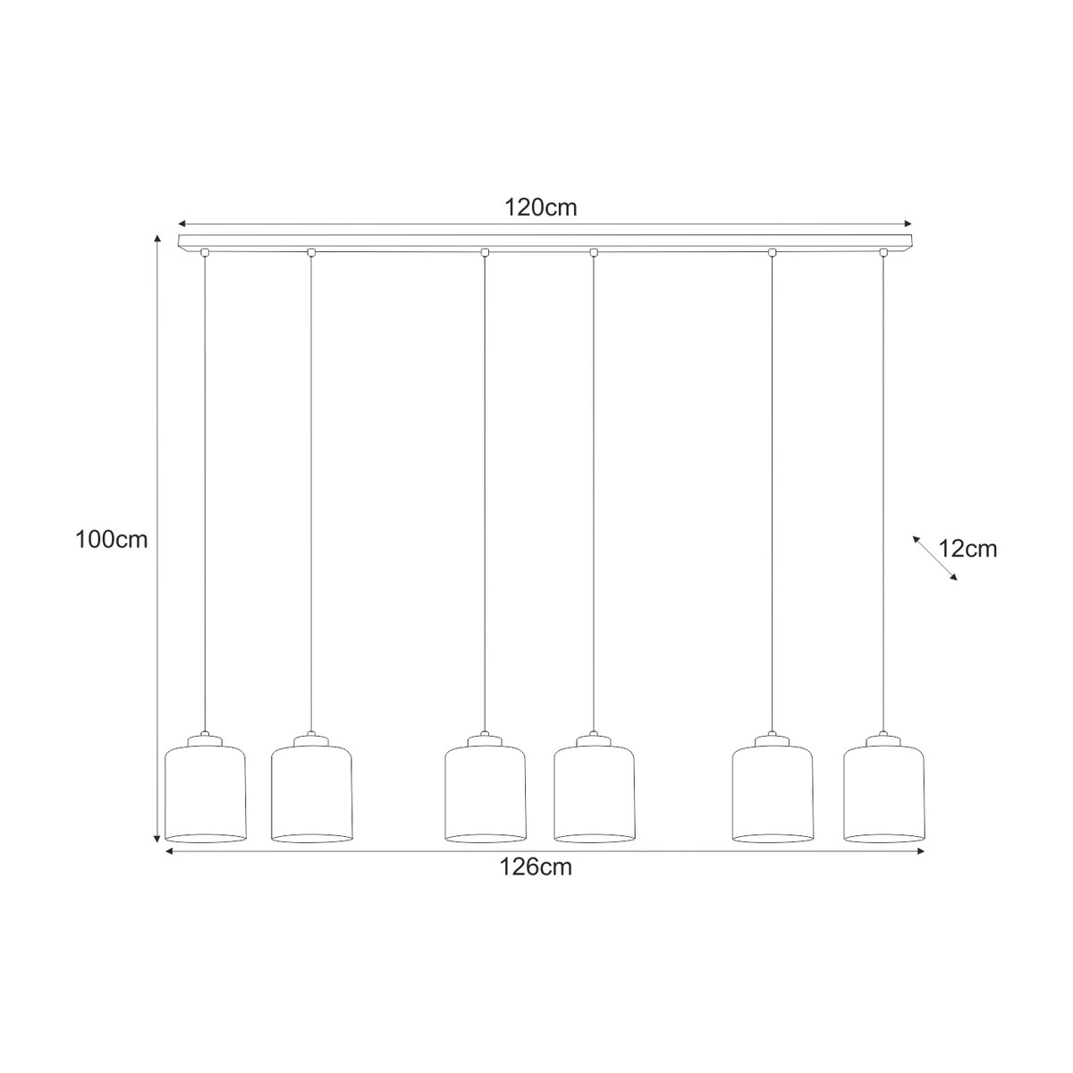 Lampa wisząca K-5577 z serii MIRI