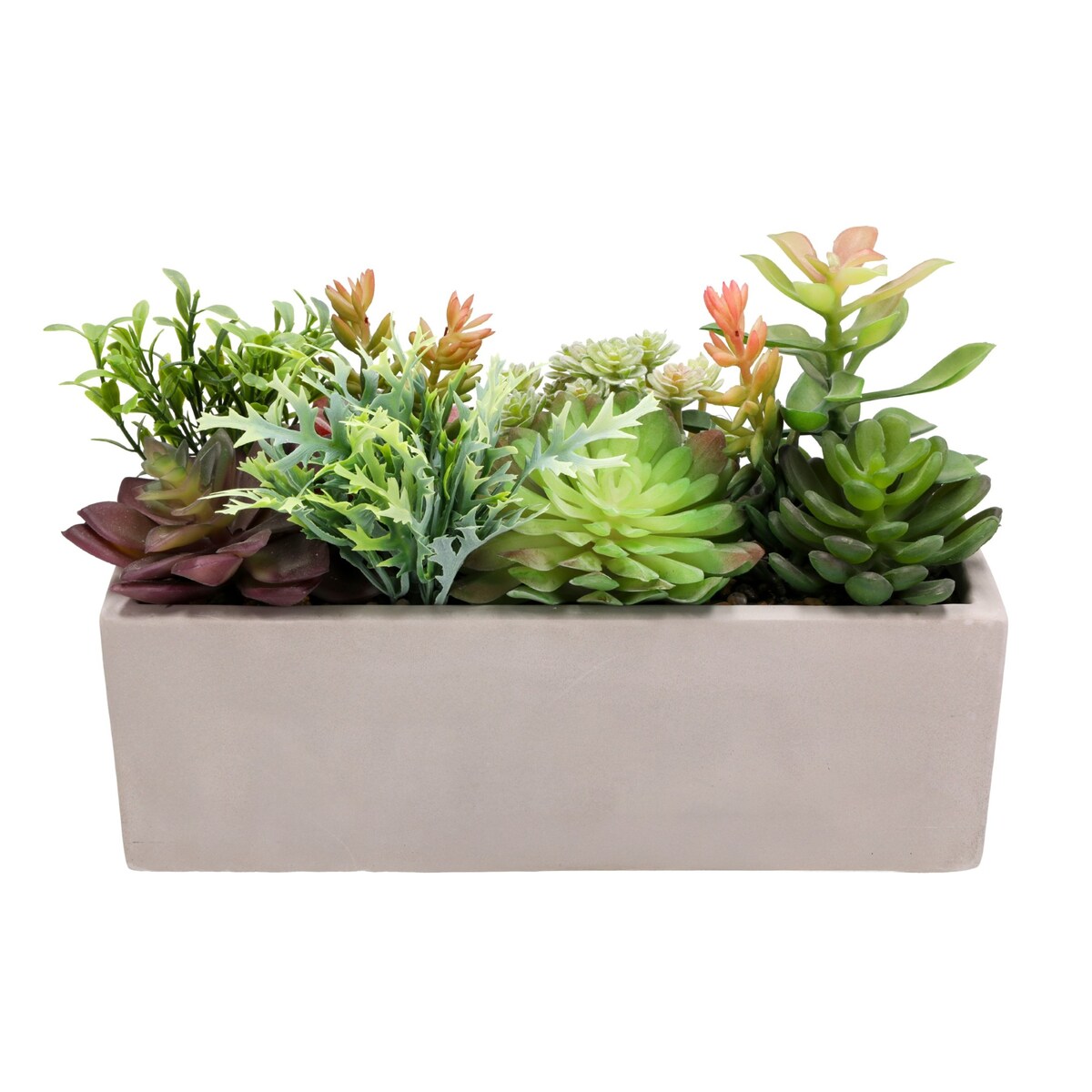 Sukulenty SZTUCZNE kwiaty w doniczce JAK ŻYWE dekoracyjne ROŚLINY 17 cm