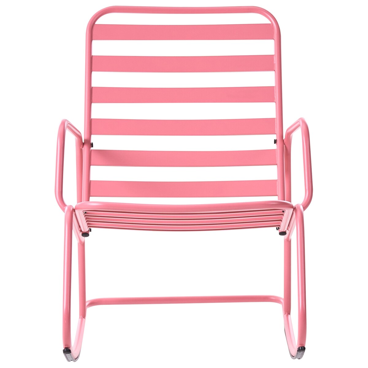 Fotel bujany ogrodowy TURI Metal Różowy